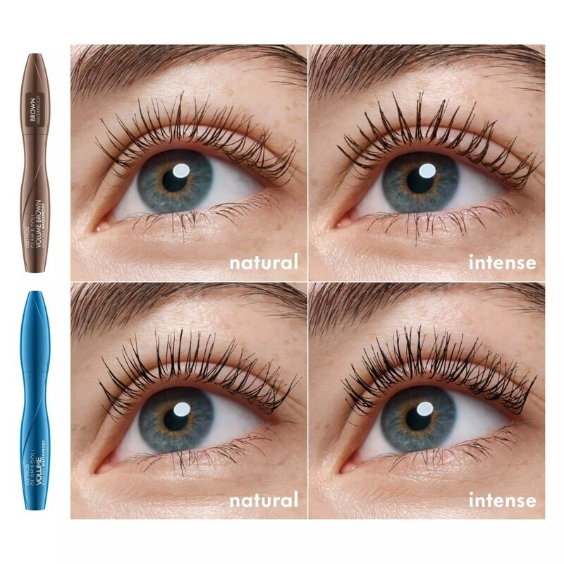 Mascara maro pentru volum Glam & Doll rezistenta la apa Catrice